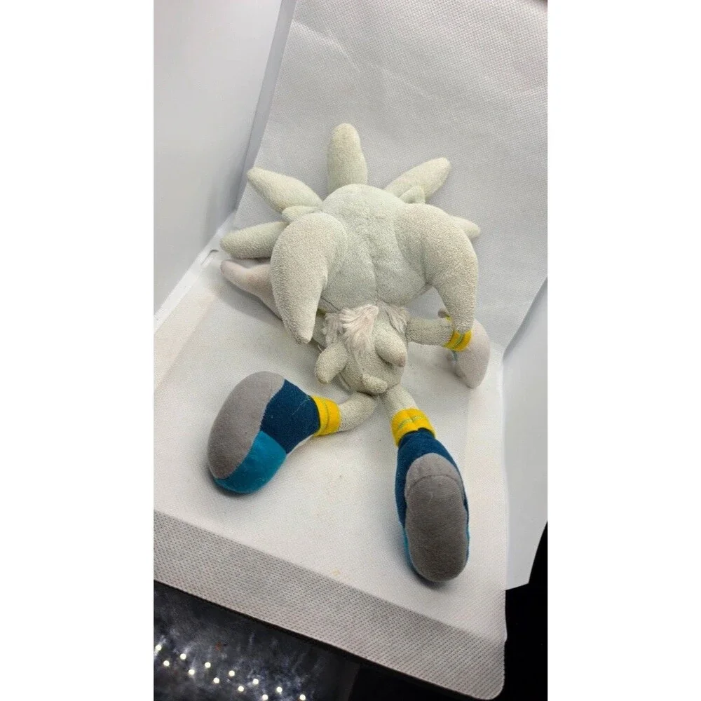 Sonic the Hedgehog Plush Lot (2) - Vector The Crocodile & Silver the Hedgehog